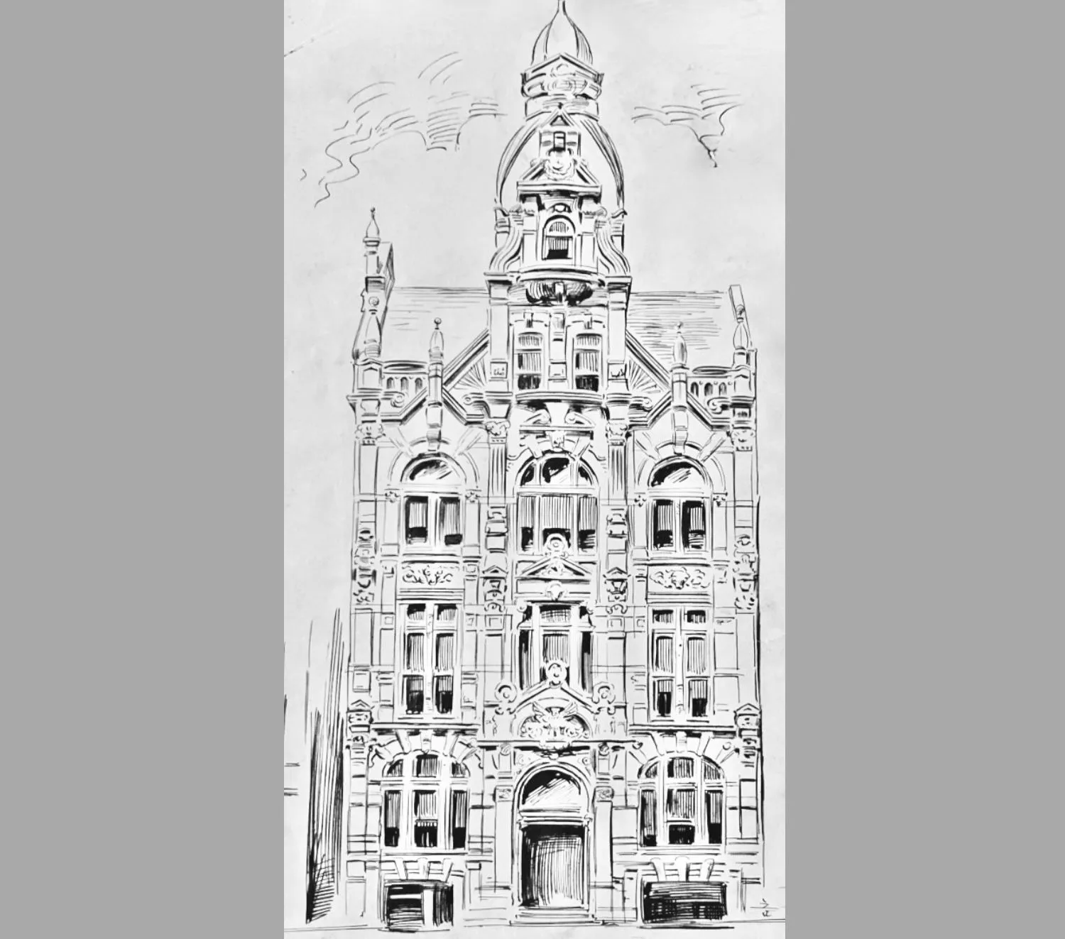 The Petroleum Exchange that stood here until the fire