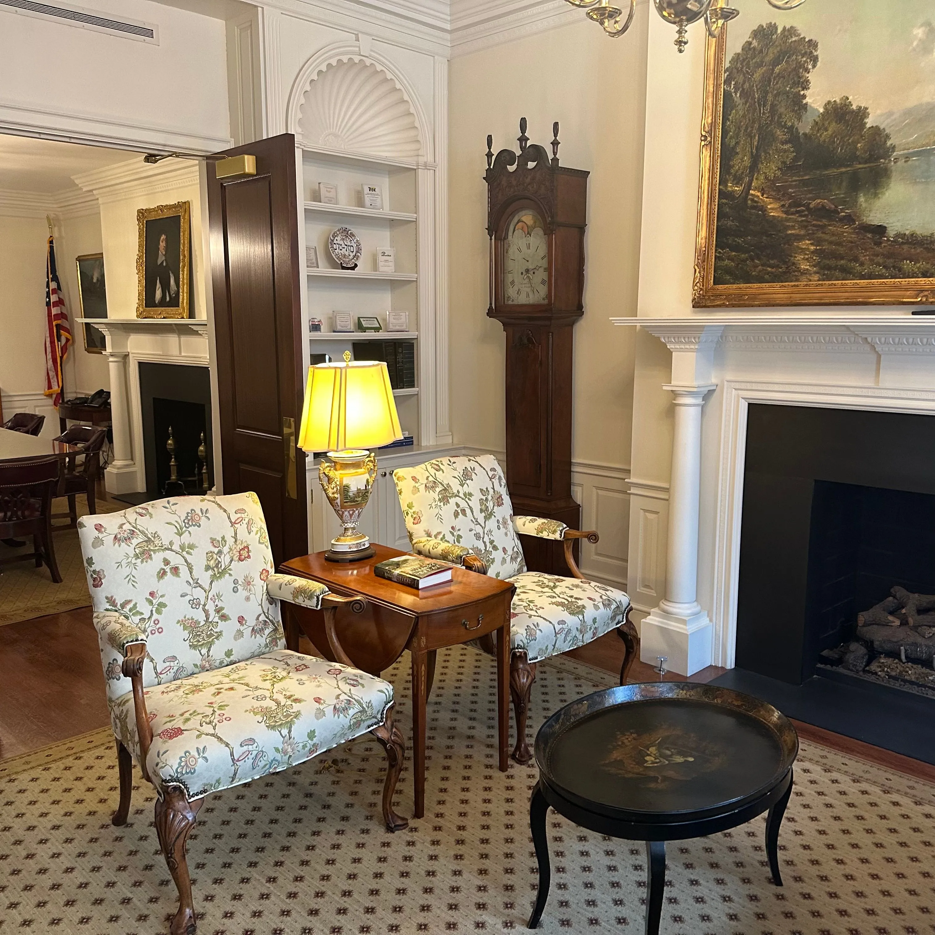 Front parlor of the Burke Building